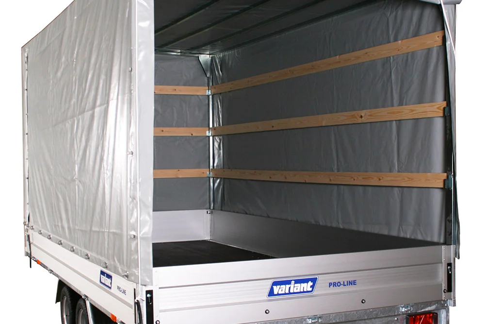 Variant 3021 P4 4.2m x 2.1m flatbed trailer with high tarp kit