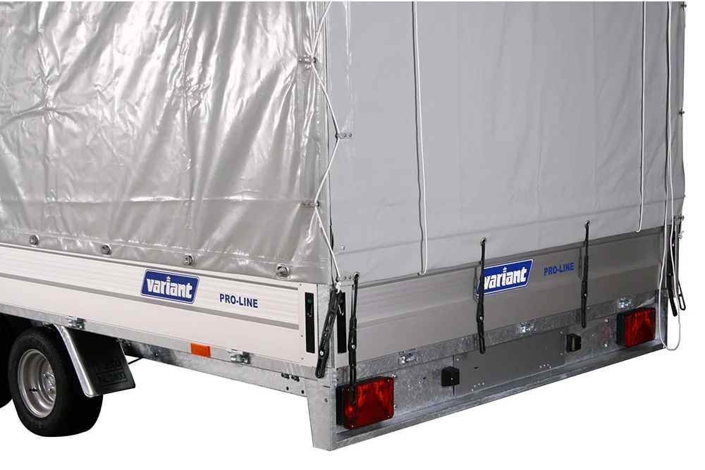 Variant 3021 P4 4.2m x 2.1m flatbed trailer with high tarp kit