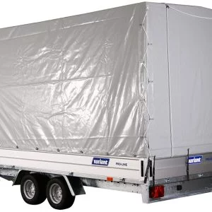 Variant 3021 P4 4.2m x 2.1m flatbed trailer with high tarp kit