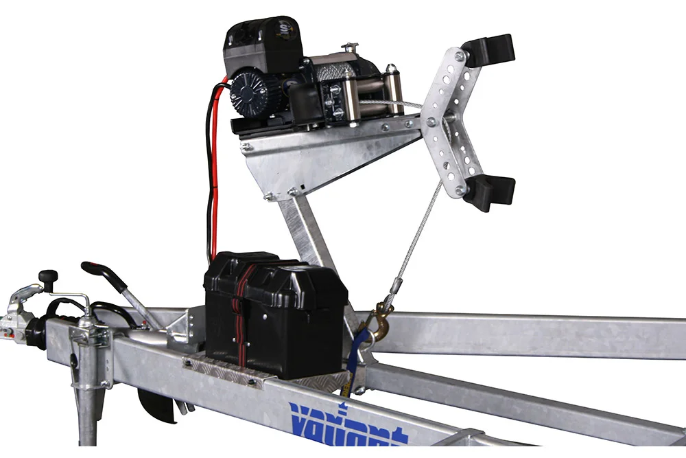 Variant 3502 BB Super Roller Boat Trailer with electric winch and bow support