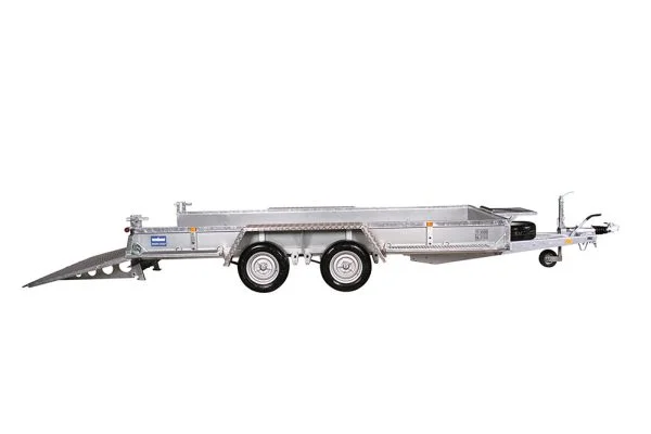 Variant 3518 M4 3500kg Machine Transporter Trailer with full width galvanised loading ramp 4m long load area