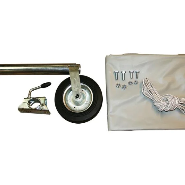 Variant Flat tarp and jockey wheel package for small box trailer 205 S1