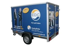 Variant Enclosed Cargo Trailer with Branding