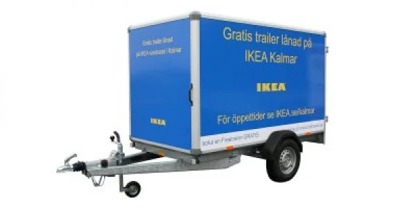 Variant Enclosed Cargo Trailer with Ikea Branding