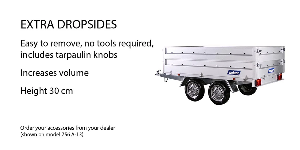 Additional Drop Sides for Variant Trailers