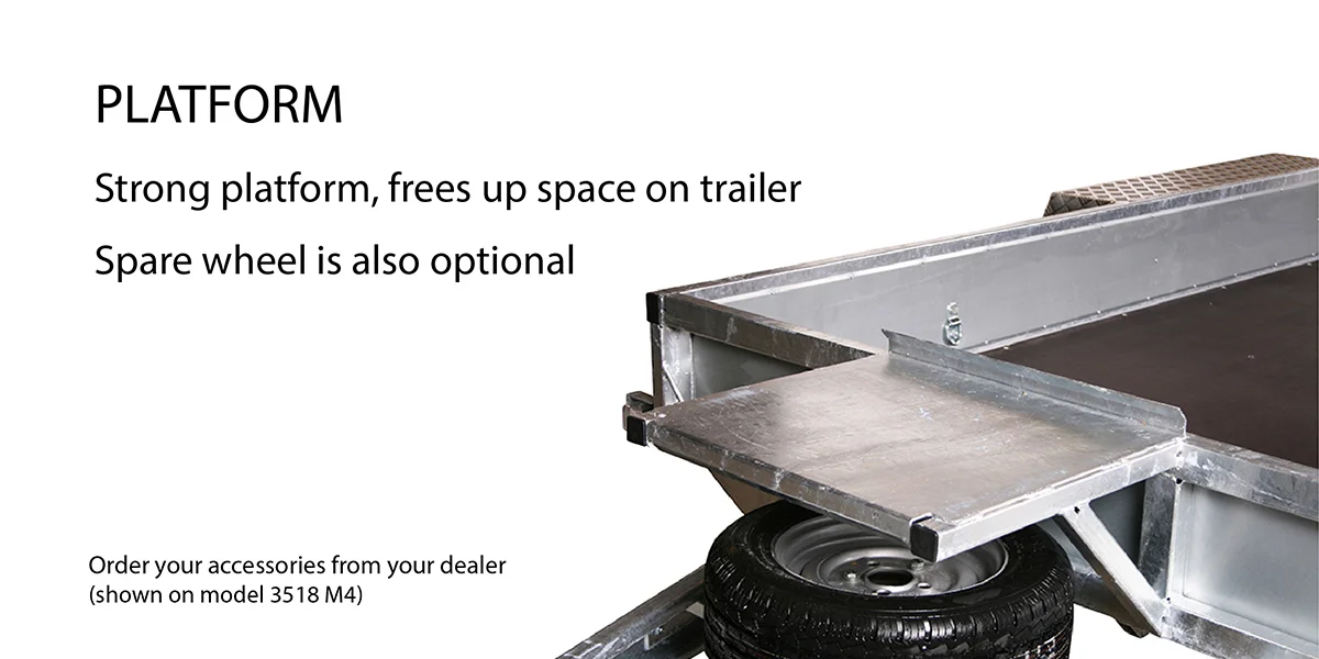 Excavator Platform for Variant Plant Trailers