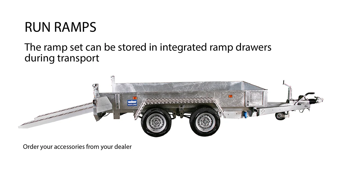 Aluminium Ramps for Variant Machine Tipper Trailer