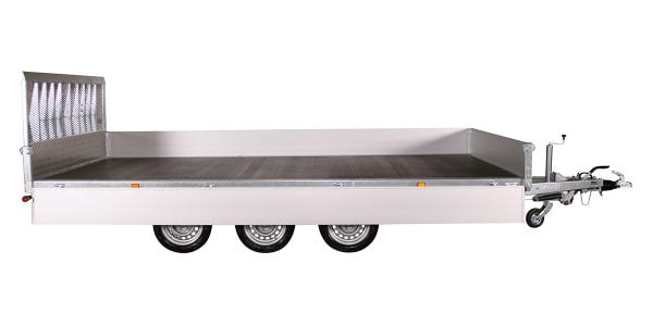 Variant 3543 UX Tri-Axle Universal Tilting Flatbed Trailer with 4.2m x 2.1m load area and 3500kg ATM