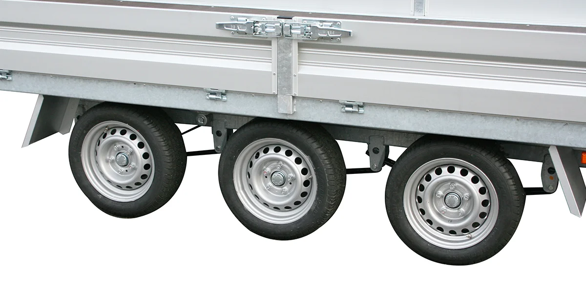 5.2m Tri-Axle tilting flatbed trailer - Variant 3553 UX