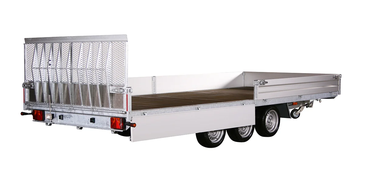 5.2m Tri-Axle tilting flatbed trailer - Variant 3553 UX