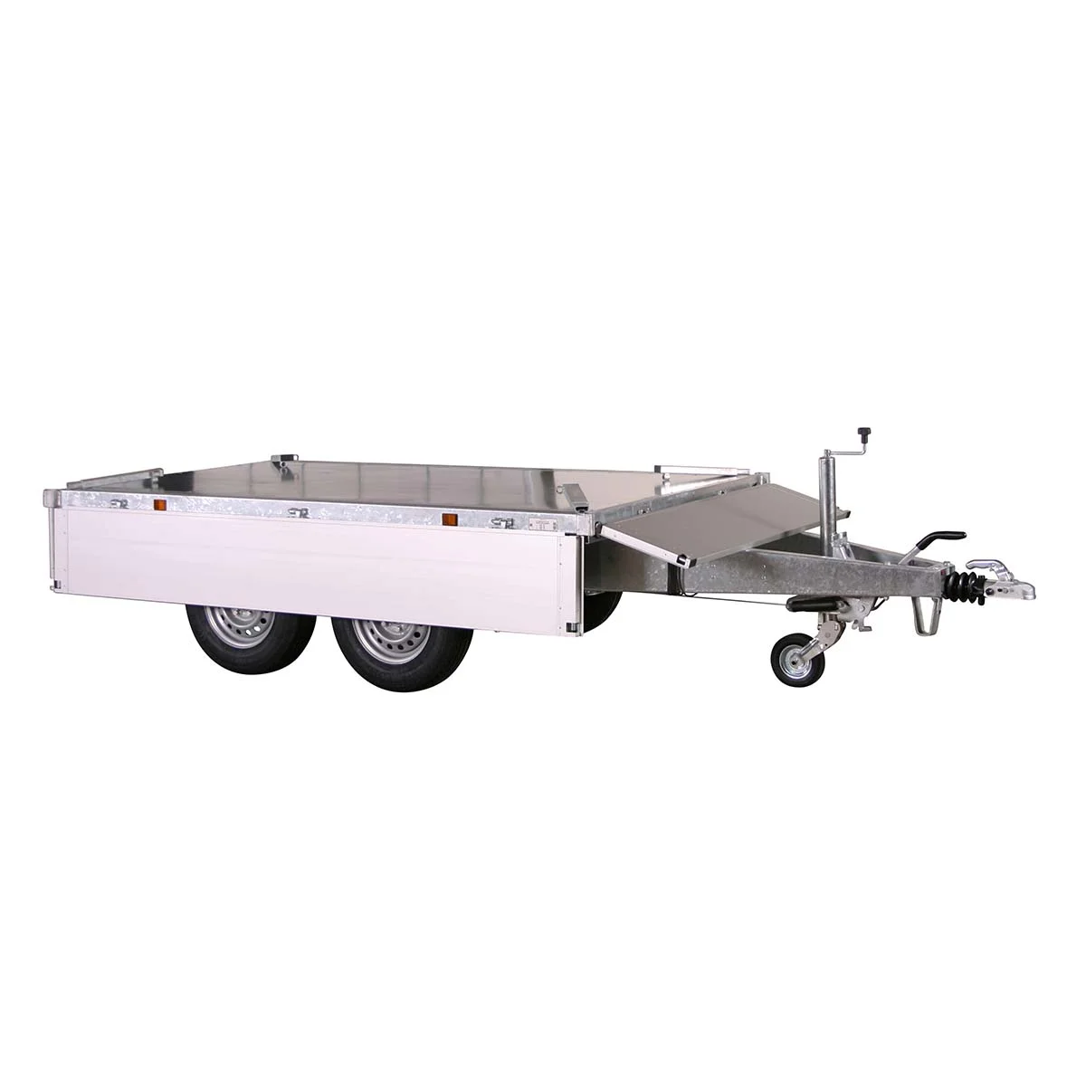 Variant 2715 T2 hydraulic tipper trailer with removable sides and corner posts