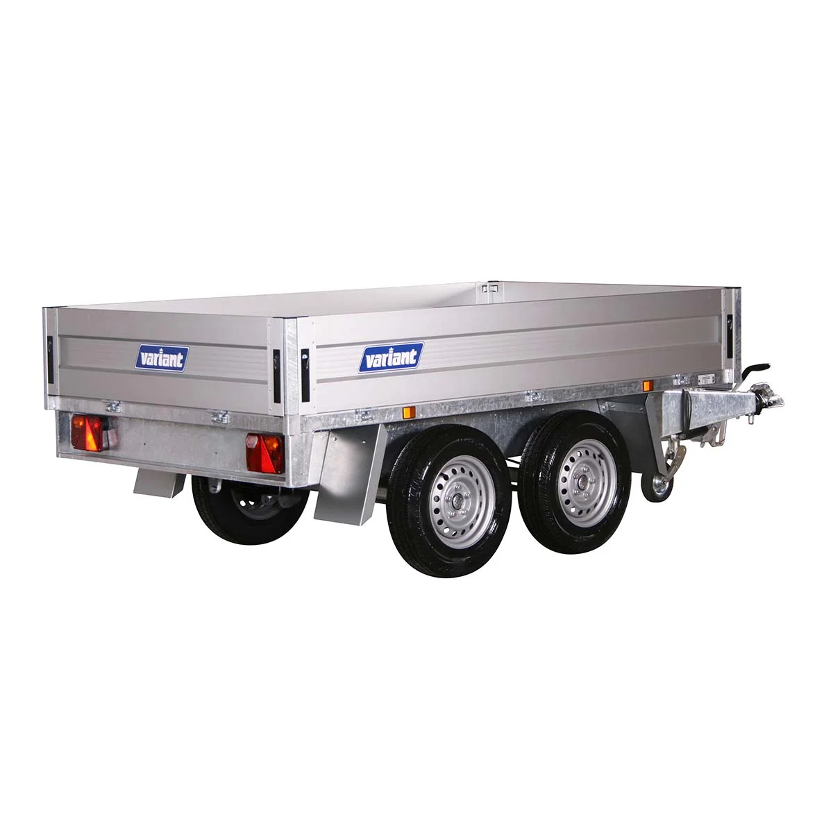 Variant 2715 T2 hydraulic tipper trailer with removable sides and corner posts