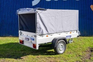 Variant 205 S1 small box trailer with PVC High tarp kit