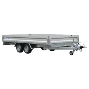 Variant 3521 P4 4.15m x 2.05m Pro-Line Flatbed Trailer with removable aluminium sides and galvanised corner posts