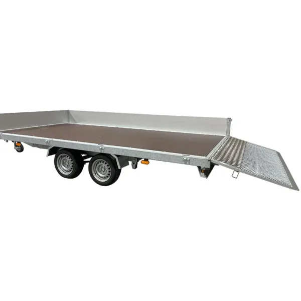 Variant 3542 UX Universal Tilting Flatbed Trailer with rear corner post removed