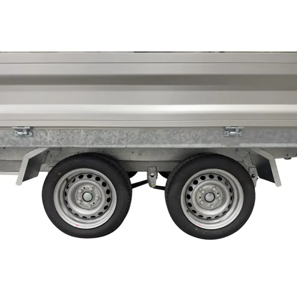 Variant 3542 UX Universal Tilting Flatbed Trailer with Dual axle and full sideboard