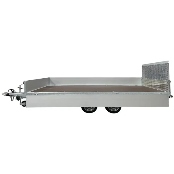 Variant 3542 UX Universal Tilting Flatbed Trailer with left side lowered