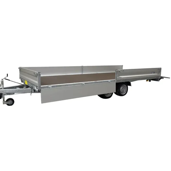 Variant 3552 UX Universal Tilting Flatbed Trailer with Half Side Lowered