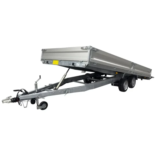 Variant 3552 UX Universal Tilting Flatbed Trailer with Hydraulic Hand Pump for easy raise and lower