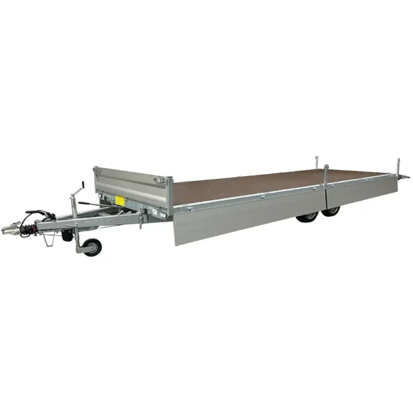 Variant 3562 UX Universal Tilting Flatbed Trailer with sides down