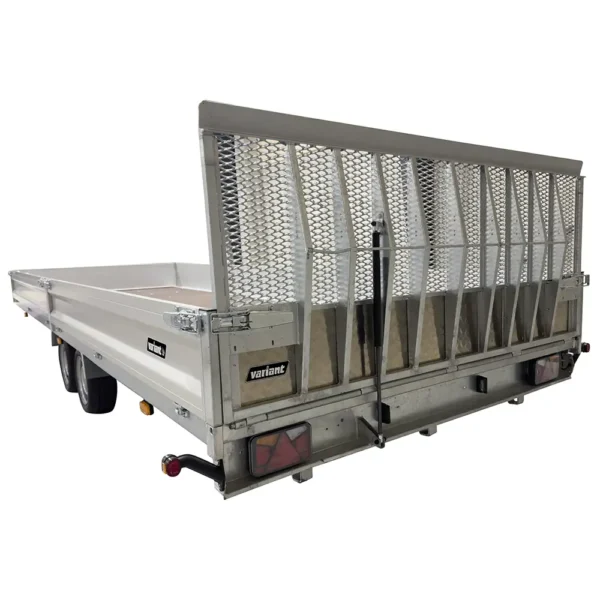 Variant 3562 UX Universal Tilting Flatbed Trailer with Full Width Gas Strut Assisted Loading Ramp