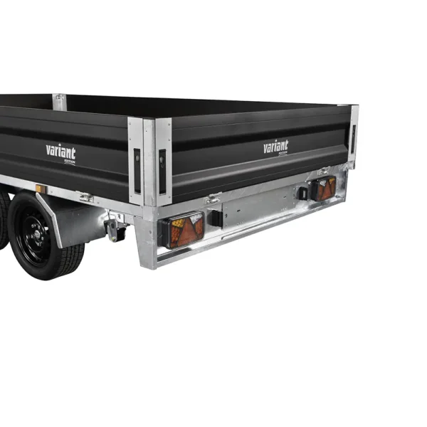 3518 X3 Black Edition X-Line Flatbed Trailer Ramp Drawer and LED Lights