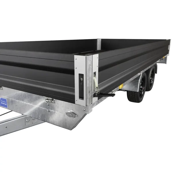 3518 X3 Black Edition X-Line Flatbed Trailer Removable sides and corner posts
