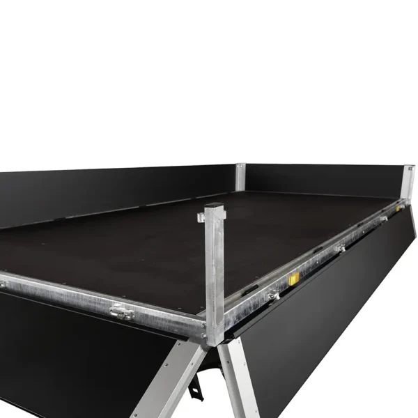 3518 X3 Black Edition X-Line Flatbed Trailer Removable sides and corner posts