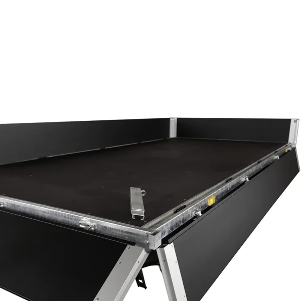 3518 X3 Black Edition X-Line Flatbed Trailer Removable sides and corner posts