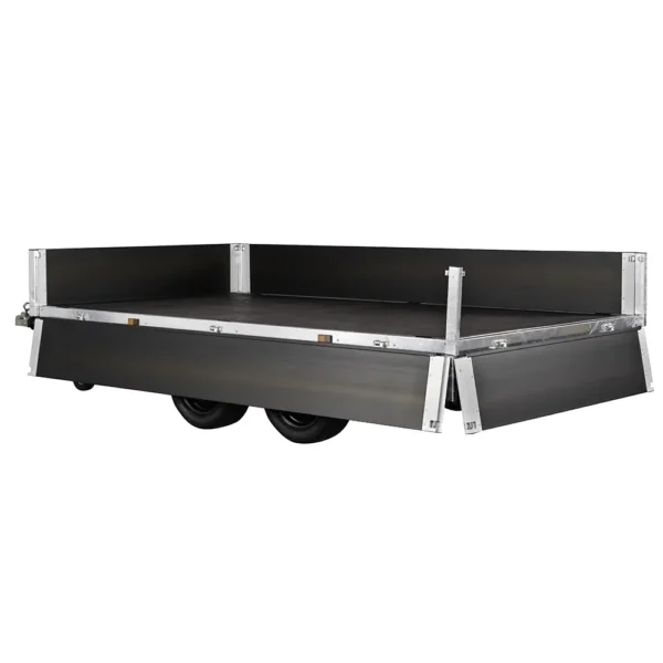 3518 X3 3500kg Flatbed Trailer 12x6 Removable Sides